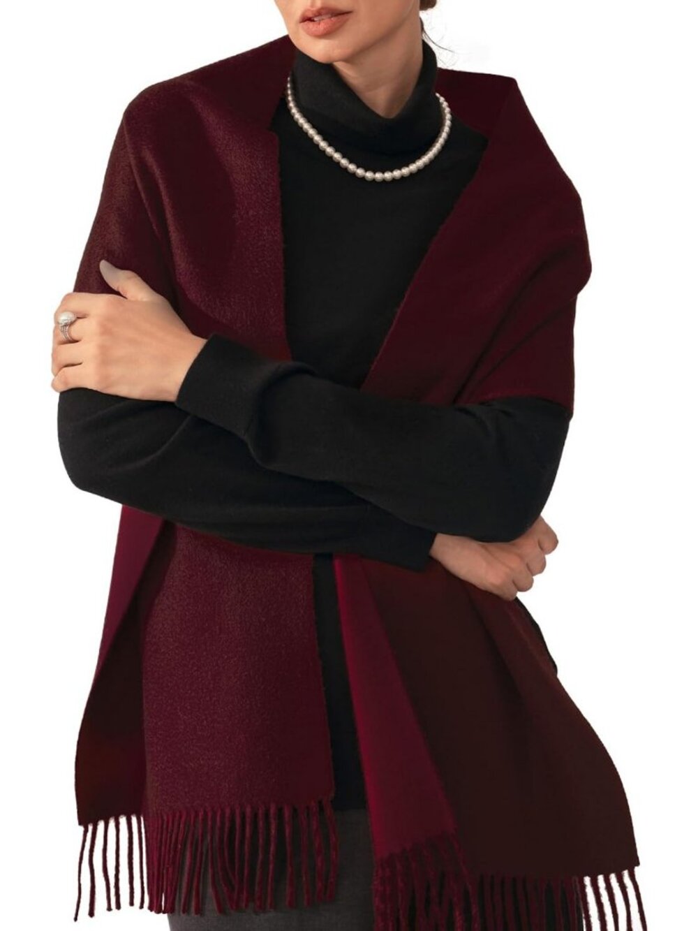 100% Pure Cashmere Woven Scarf for Women - Luxurious Softness & Warmth